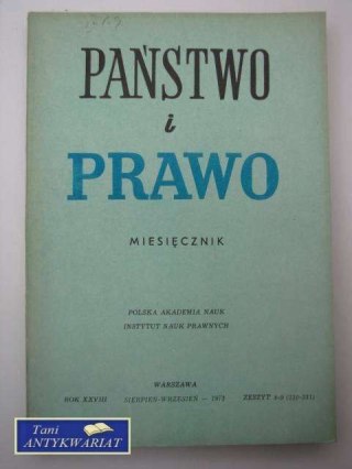 PAŃSTWO I PRAWO ZESZYT 8-9 (330-331)
