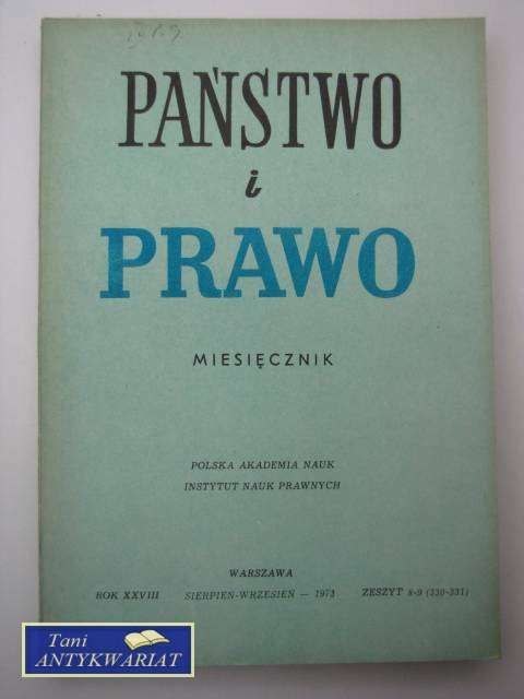 PAŃSTWO I PRAWO ZESZYT 8-9 (330-331)