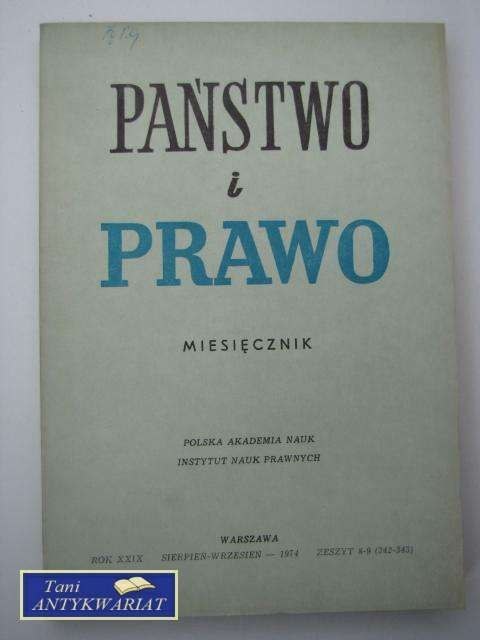 PAŃSTWO I PRAWO ZESZYT 8-9 (342-343)