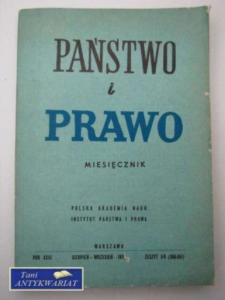 PAŃSTWO I PRAWO ZESZYT 8-9 (366-367)