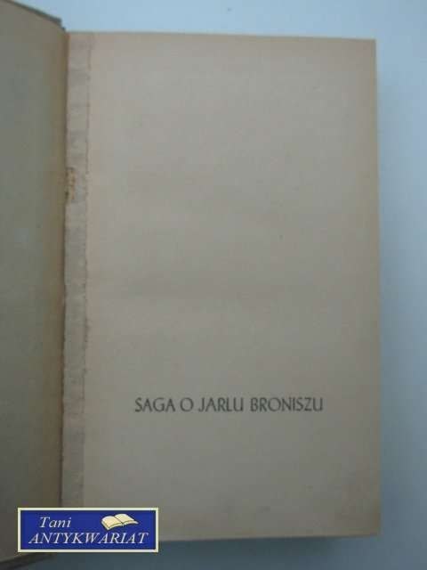 SAGI O JARLU BRONISZU CZĘŚĆ DRUGA