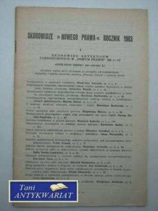 SKOROWIDZE NOWEGO PRAWA