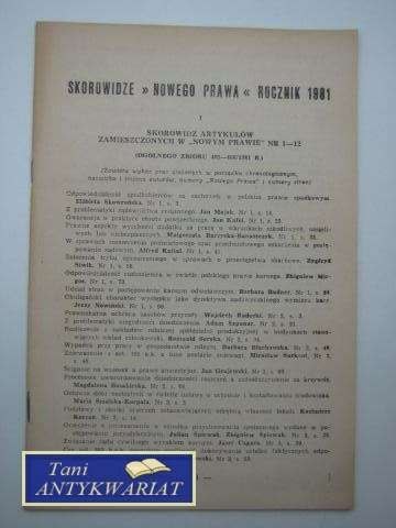 SKOROWIDZE NOWEGO PRAWA