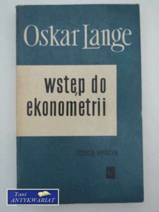 WSTĘP DO EKONOMETRII