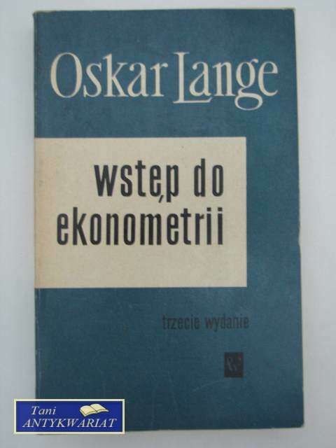 WSTĘP DO EKONOMETRII