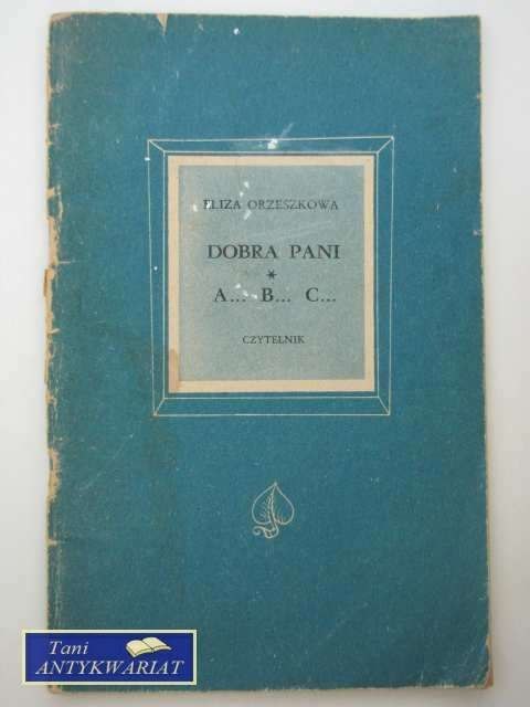 DOBRA PANI, A... B... C...