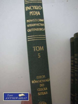 ENCYKLOPEDIA POWSZECHNA TOM V EUROPEJSKA RÓWNOWA