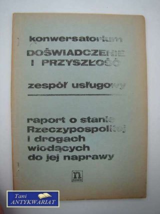 KONSWERWATORIUM DOŚWIADCZENIE I PRZYSZŁOŚĆ