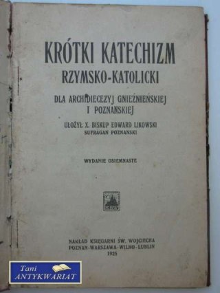 KRÓTKI KATECHIZM RZYMSKO-KATOLICKI