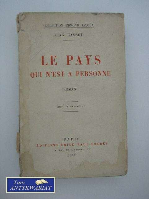 LE PAYS QUI N'EST A PERSONNE