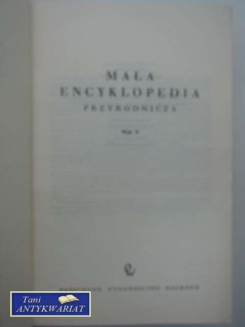 MAŁA ENCYKLOPEDIA PRZYRODNICZA