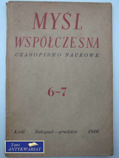 MYŚL WSPÓŁCZESNA 6-7