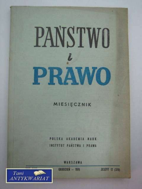 PAŃSTWO I PRAWO ZESZYT 12 (370)