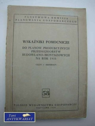 WSKAŹNIKI POMOCNICZE DO PLANÓW PRODUKCYJNYCH