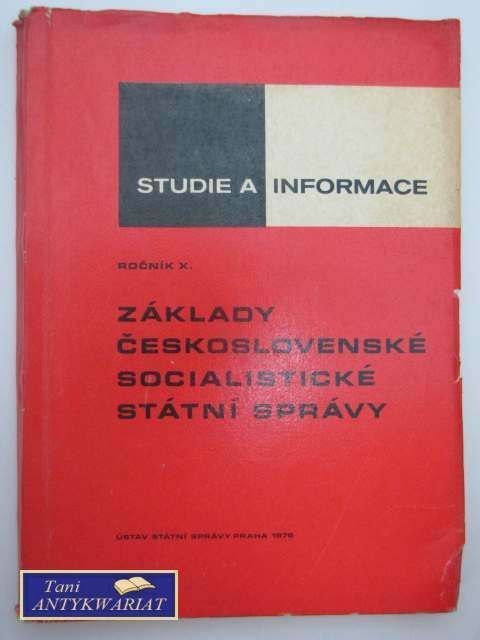 ZAKLADY CESKOSLOWVENSKE SOCIALISTICKE STATNI SPRAVY