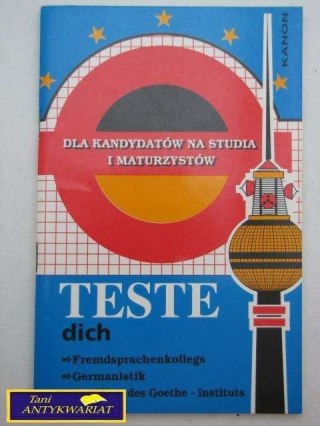 DLA KANDYDATÓW NA STUDIA I MATURZYSTÓW TESTE..