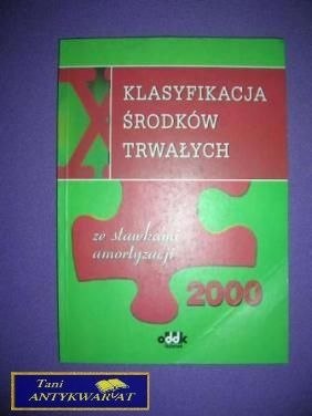 KLASYFIKACJA ŚRODKÓW TRWAŁYCH
