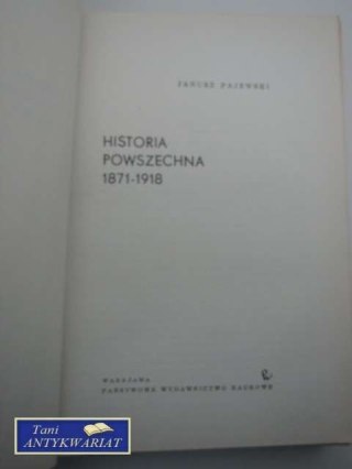 HISTORIA POWSZECHNA1871-1918