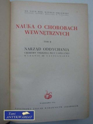 NAUKA O CHOROBACH WEWNĘTRZNYCH TOM 2