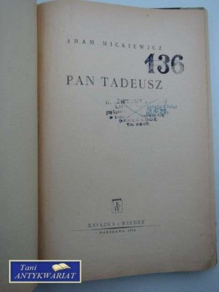 PAN TADEUSZ