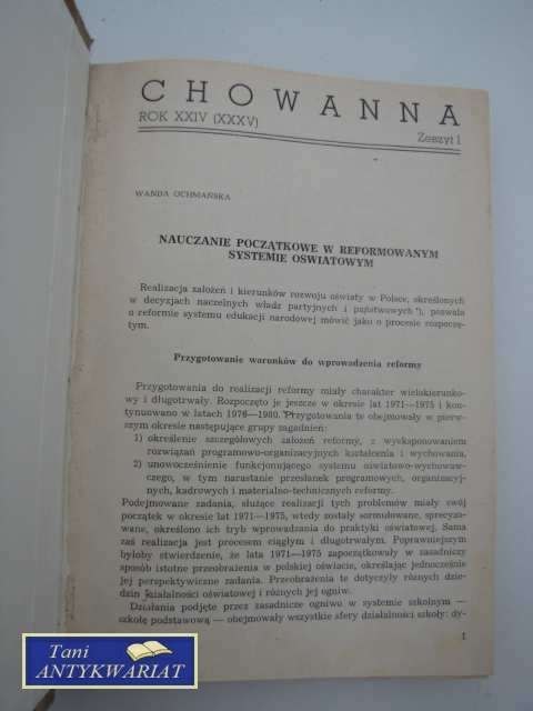 CHOWANNA ROK XXIV