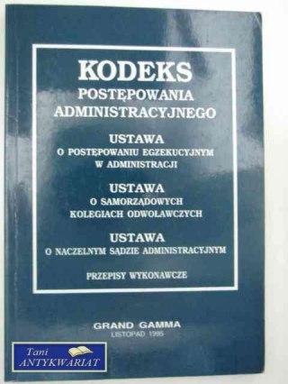 KODEKS POSTĘPOWANIA ADMINISTRACYJNEGO