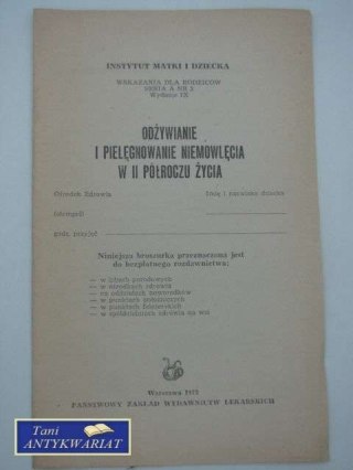 ODŻYWIANIE I PIELĘGNOWANIE NIEMOWLĘCIA