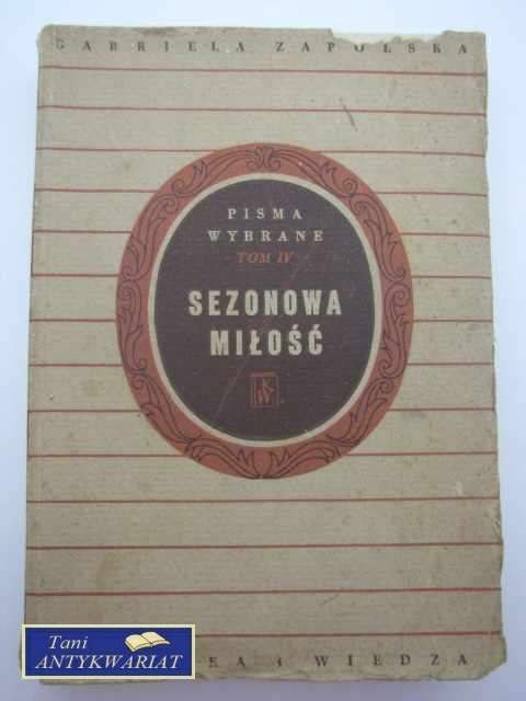 SEZONOWA MIŁOŚĆ