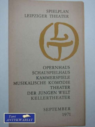 SPIELENPLAN LEIPZIGER THEATER
