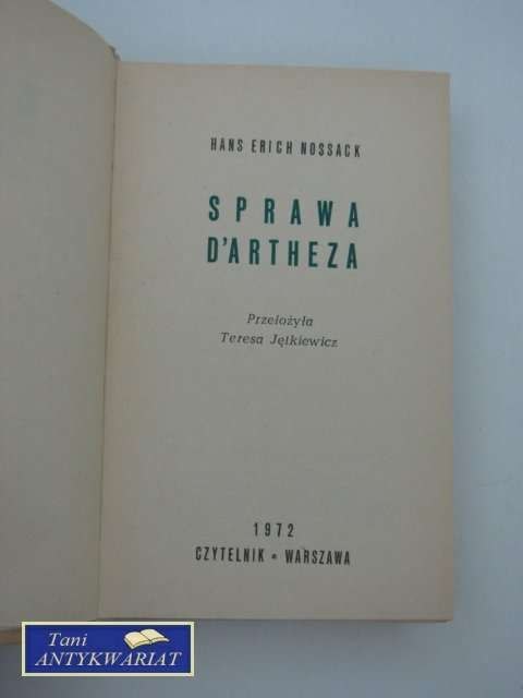 SPRAWA D'ARTHEZA