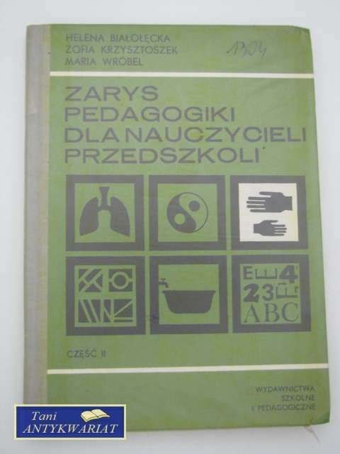 ZARYS PEDAGOGIKI DLA NAUCZYCIELI PRZEDSZKOLI