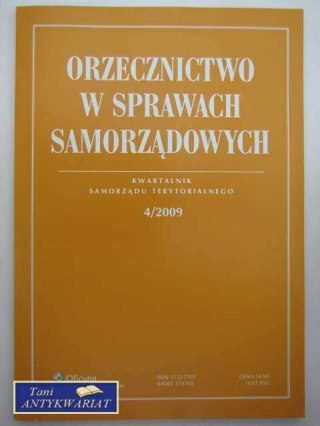 ORZECZNICTWO W SPRAWACH SAMORZĄDOWYCH