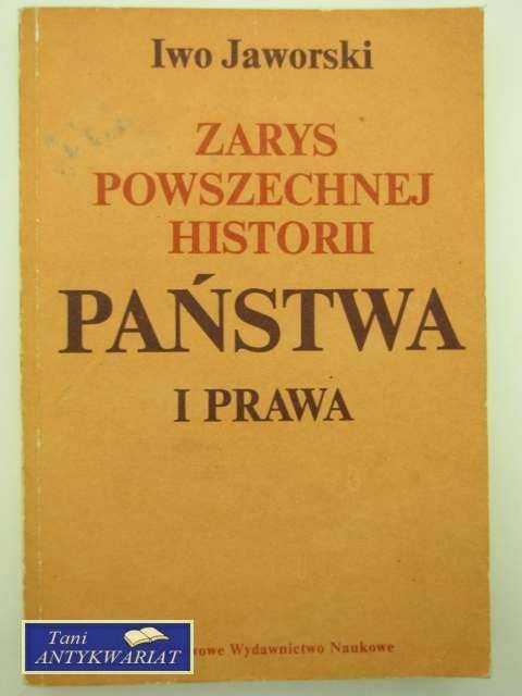 ZARYS POWSZECHNEJ HISTORII PAŃSTWA I PRAWA