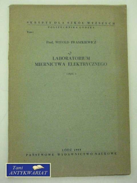 LABORATORIUM MIERNICTWA ELEK.