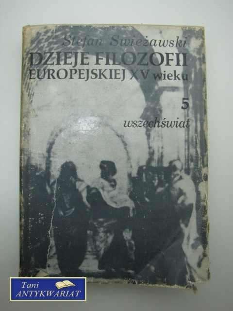 DZIEJE FILOZOFII EURPOEJSKIEJ XVw TOM V