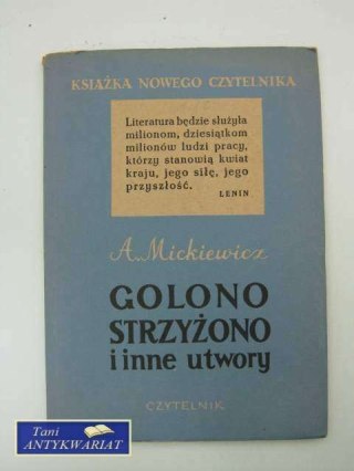 GOLONO STRZYŻONO I INNE UTWORY
