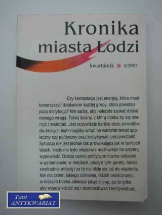 KRONIKA MIASTA ŁODZI KWARTALNIK
