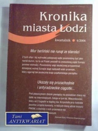 KRONIKA MIASTA ŁODZI