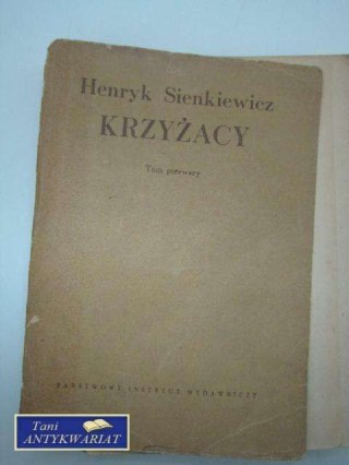 KRZYŻACY TOM I