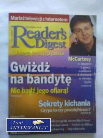 READER'S DIGEST LISTOPAD 2001