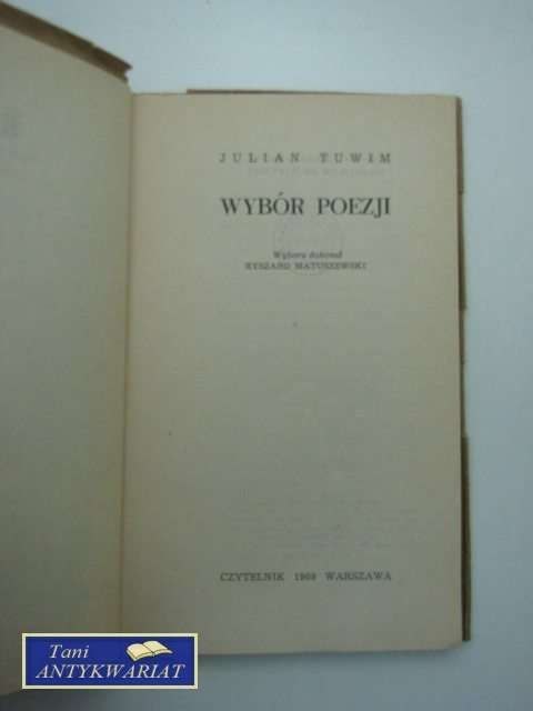 WYBÓR POEZJI