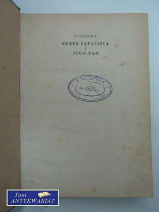 KUBUŚ FATALISTA I JEGO PAN