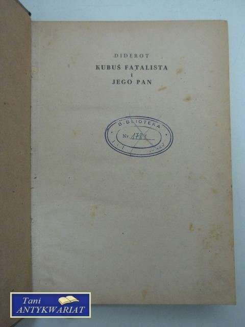 KUBUŚ FATALISTA I JEGO PAN
