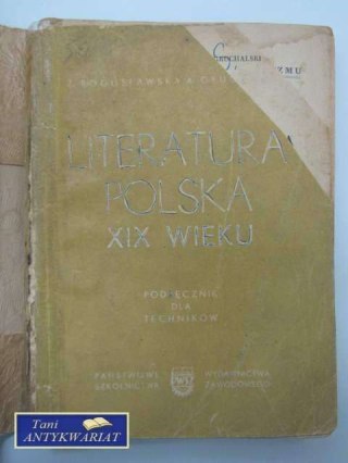 LITERATURA POLSKA XIX WIEKU