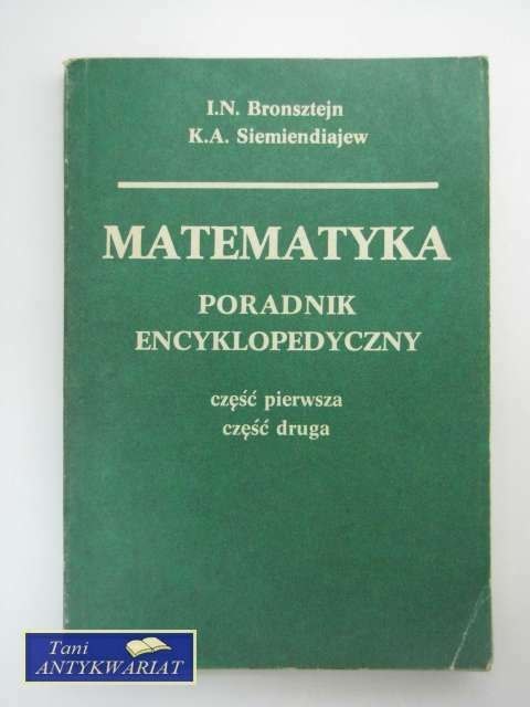 MATEMATYKA PORADNIK ENCYKLOPEDYCZNY cz. 1 i 2