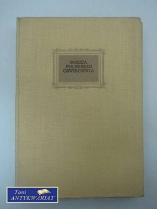 POEZJA POLSKIEGO OŚWIECENIA