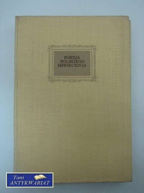 POEZJA POLSKIEGO OŚWIECENIA