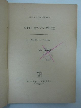 MEIR EZOFOWICZ