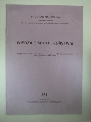 WIEDZA O SPOŁECZEŃSTWIE