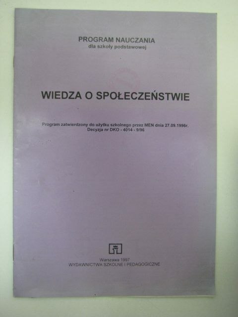 WIEDZA O SPOŁECZEŃSTWIE